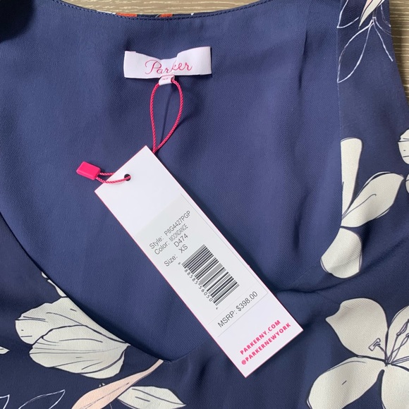 Parker Moonbeam cold-shoulder mini shift dress - Picture 5 of 8